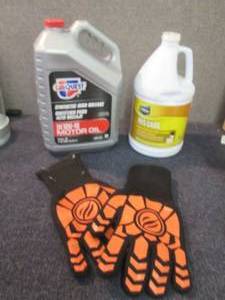lot 92 image: 10W40 Motor Oil, Liquid Water Softe...
