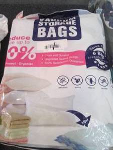 lot 102 image: Pack of 6 Vacuum Storage Bags Z1...
