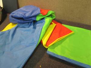 lot 149 image: 3 Large Nylon Primary Colored ToyL...