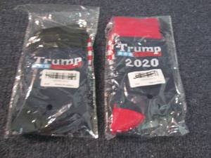 lot 155 image: 2 pr 2020 Trump Socks...