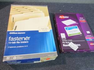 lot 168 image: Offfice Depot 50 ct Fastener 13 Ta...