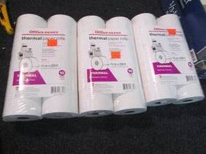 lot 182 image: 3- 10 pk Office Depot 1 34 inch x ...