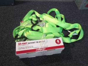 lot 186 image: 10 ft Racket Tie Downs...