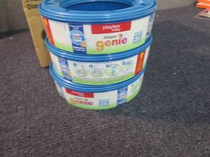 lot 189 image: 3 Diaper Genie Recharges...