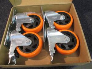 lot 202 image: 4 Casters with Brakes...