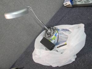 lot 203 image: LED Desk Lamp with USB Port - teste...