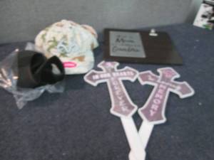 lot 204 image: Posture Corrector, Memorial Crosses...