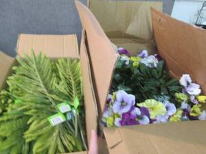 lot 212 image: 2 Boxes of Artificial Flowers...