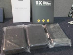 lot 220 image: iPad Case, Tempered Glass, 3 Zip Tr...