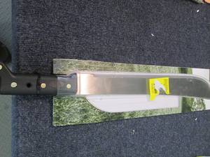 lot 234 image: 18 inch Machete- no sheath...