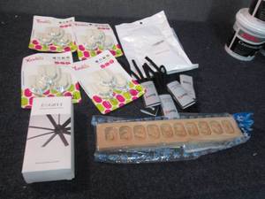 lot 235 image: Adhesive Hooks, Glasses Holders, Ce...