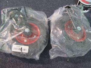 lot 236 image: 2 HD Casters with 8 inch Wheels...
