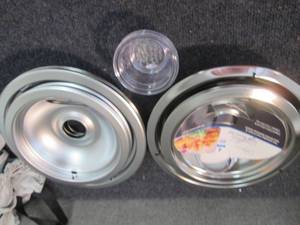 lot 243 image: 2 -4pc Chrome Plated Drip Bowl Sets...