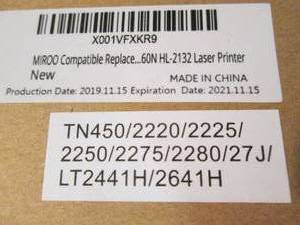 lot 277 image: 60N HL-2132 Laser Printer C open bo...