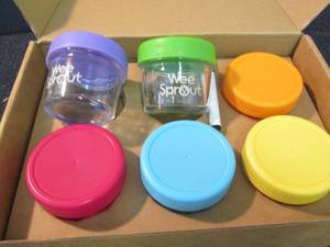 lot 289 image: Set of 12 WeeSprout 4 oz Baby Food ...