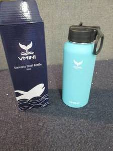 lot 302 image: Vmini Stainless 32 oz Bottle open b...