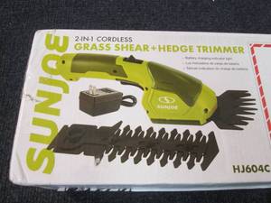 lot 315 image: SunJoe 2 in 1 Cordless Grass Shear ...