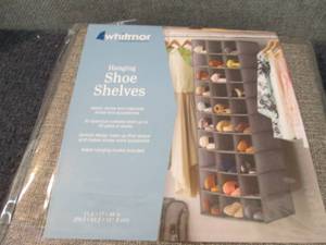 lot 320 image: Whitmor Hanging Shoe Shelves...