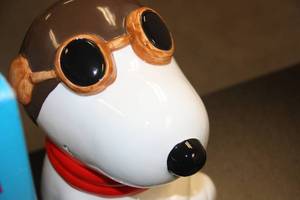 1994 Peanuts WW1 Flying Ace Snoopy Cookie Jar