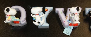 Westland Snoopy Alphabet Series Lot  5 Figures