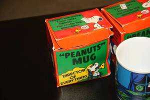Vintage 80s Deadstock Boxed Coffee Mug Lot  4 Mugs