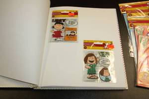 Peanuts Sticker Book and Sticker Pack Lot  1 Book 23 Sticker Packs