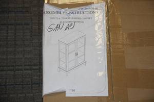 2 Door Lighted Glass Cabinet