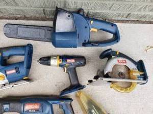lot 12 image: Cordless Ryobi Shop Bundle