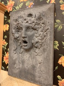 Large 3-D Figural Cast Wall PlaqueDecor