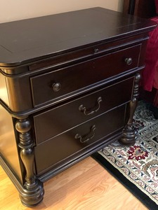 Pair of Black Side Tables