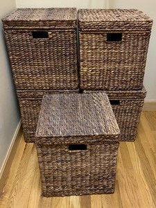 Lot of Five Storage Baskets