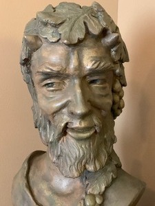 Cement Bust Figure