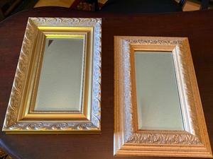 Pair of Gold Gilded Mirrors