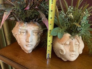 Figural Face Planters