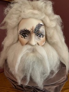 Handcrafted Wizard Head by Dyan Nelson
