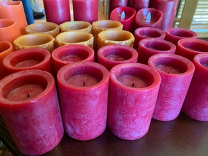 Large Lot of Flameless Candles