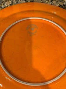 Three Waechtersbach Orange Plates (11)