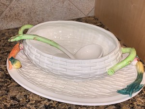 Fritz and Floyd Vegetable Motif Soup Tureen
