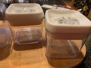 Lot of Four Felli Seal Tight Cannisters
