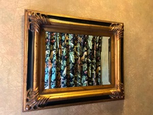 Decorative Gold and Black Wall Mirror