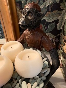 Monkey Statue Holding a Tray