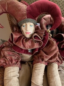 Two 45 Jester Dolls