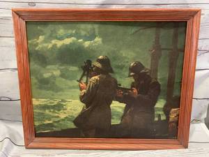 lot 23 image: Vintage 1950s Artwork 18 x 22