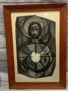 lot 27 image: Unique Framed Artwork 16 x 23