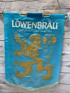 lot 58 image: Vintage Lowenbrau Banner 30 Tall