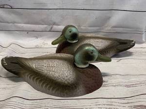 lot 59 image: Lot of 2 Styrofoam Decoy Ducks