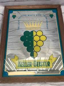 lot 79 image: Vintage Keller Geister German Wine Mirror