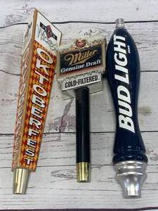 lot 86 image: Lot of 3 Vintage Beer Tap Handles