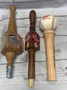 lot 88 image: Lot of 3 Vintage Beer Tap Handles
