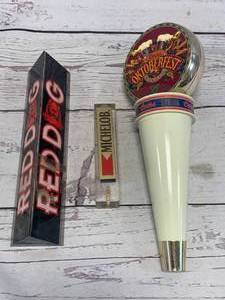 lot 92 image: Lot of 3 Vintage Beer Tap Handles